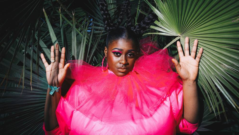 INDIO, CALIFORNIA - APRIL 19: (EDITORS NOTE: Image has been processed using digital filters.) Tierra Whack poses for a portra