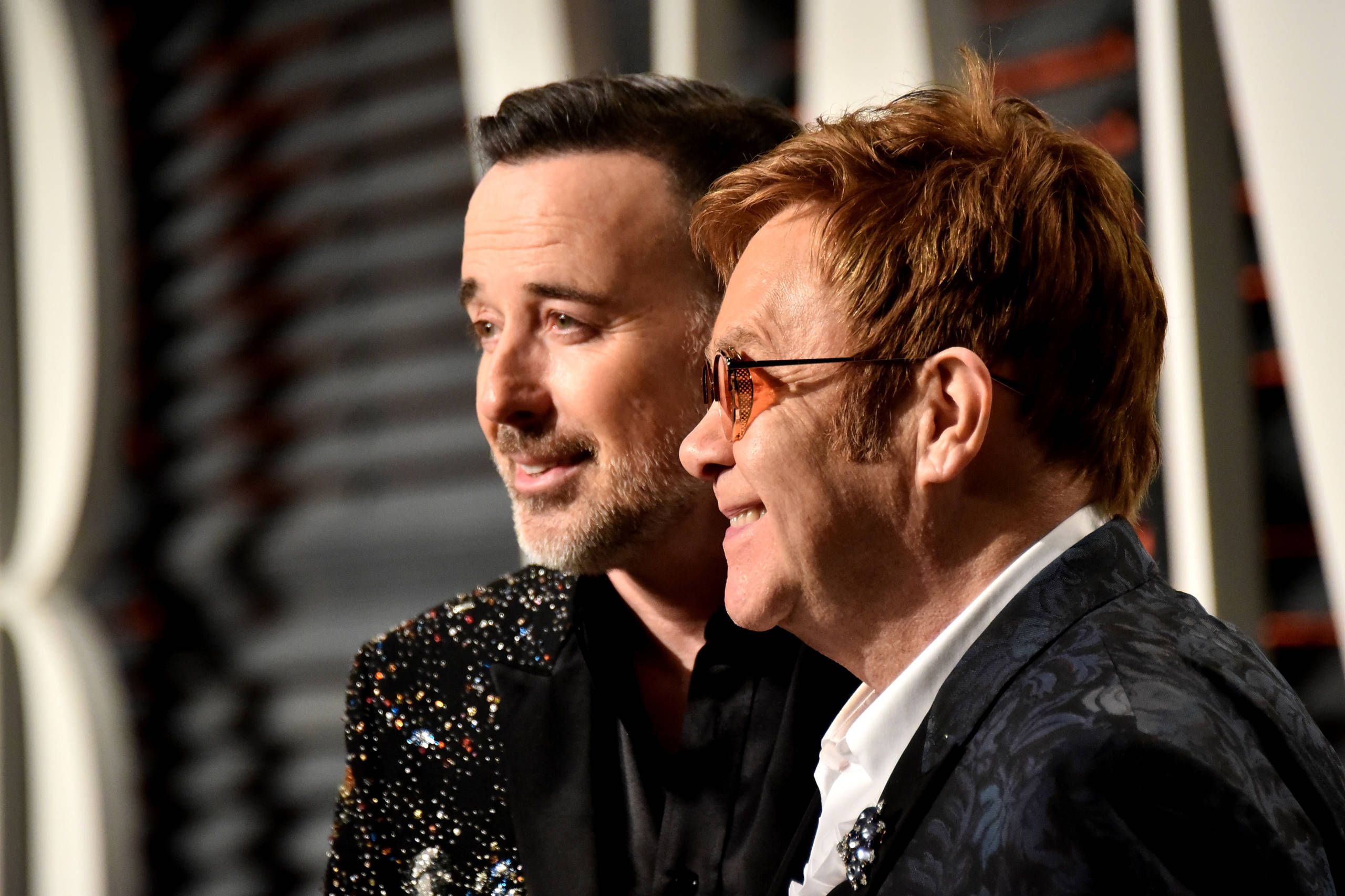 Elton John mit David Furnish
