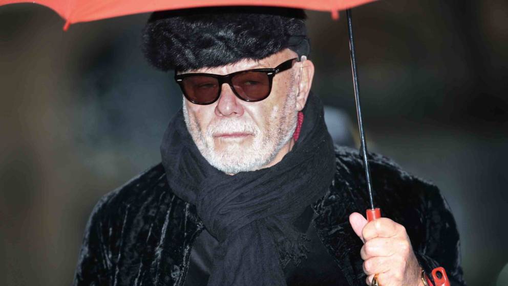 Gary Glitter, real name Paul Gadd, arrives at Southwark Crown Court on February 5, 2015 in London, England. The former glam r