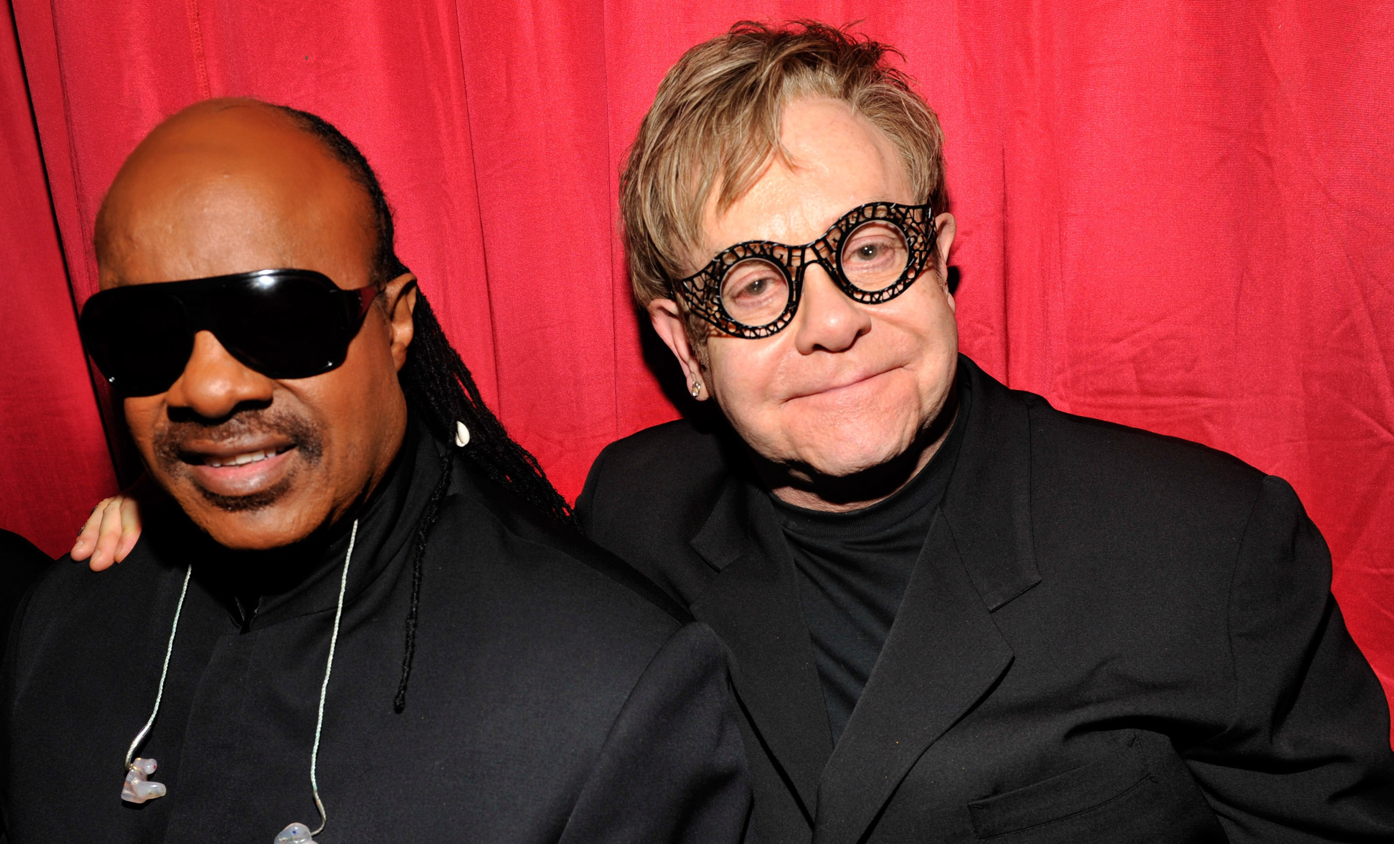 Seit vielen Jahren befreundet: Stevie Wonder und Elton John