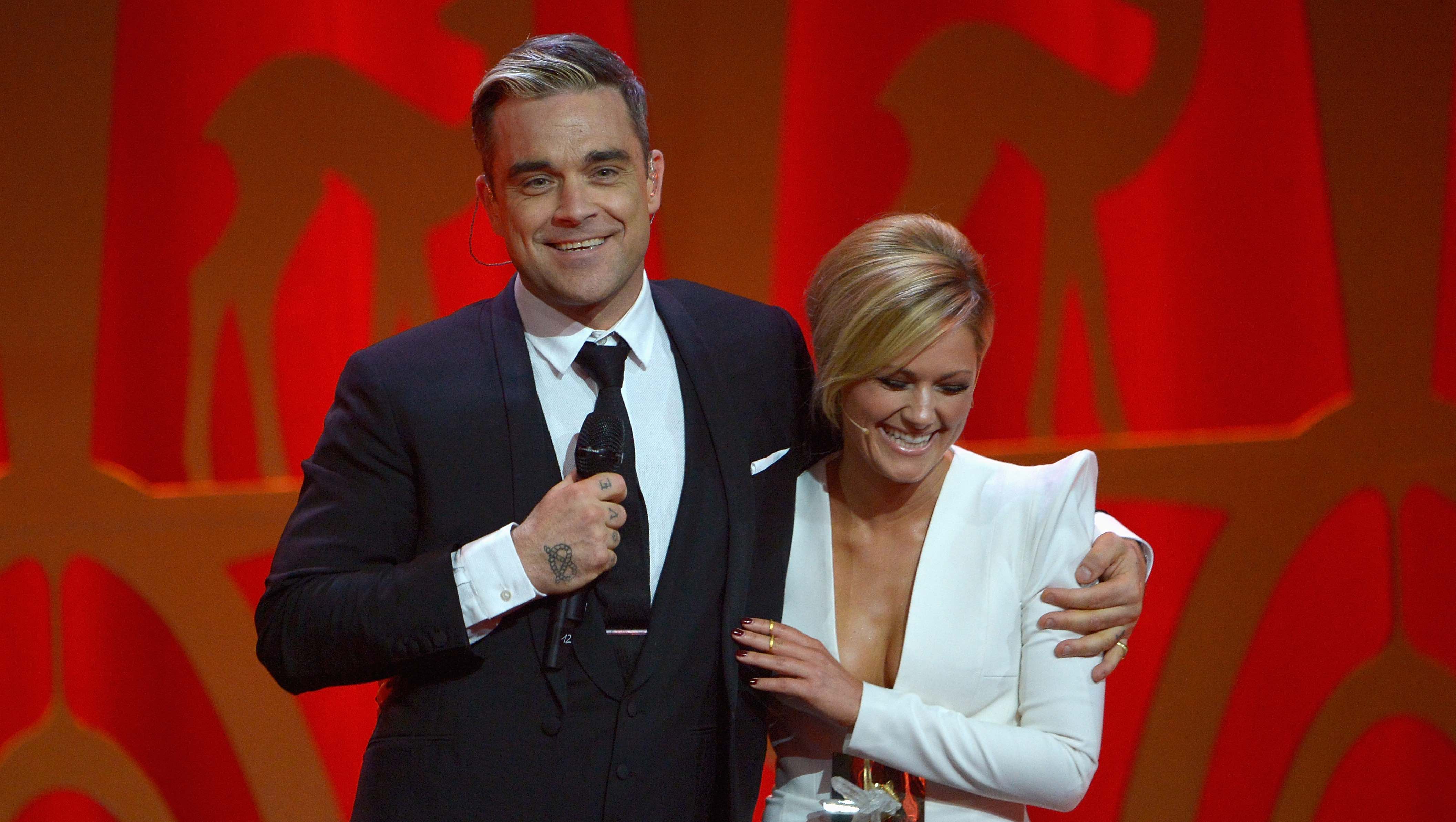 Kennen und schätzen sich: Robbie Williams und Helene Fischer