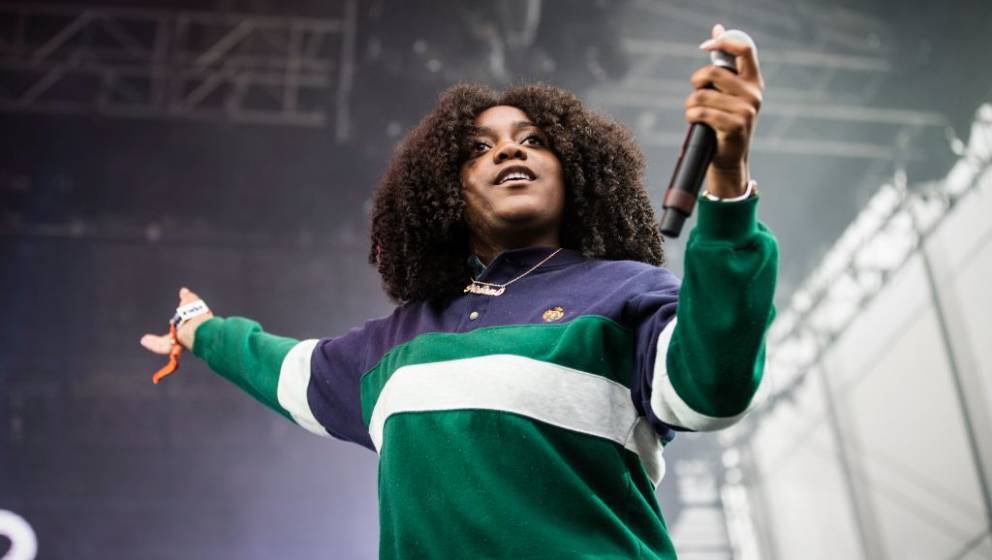 The American rapper and lyricist Noname performs a live concert during the Danish music festival Roskilde Festival 2017. Denm
