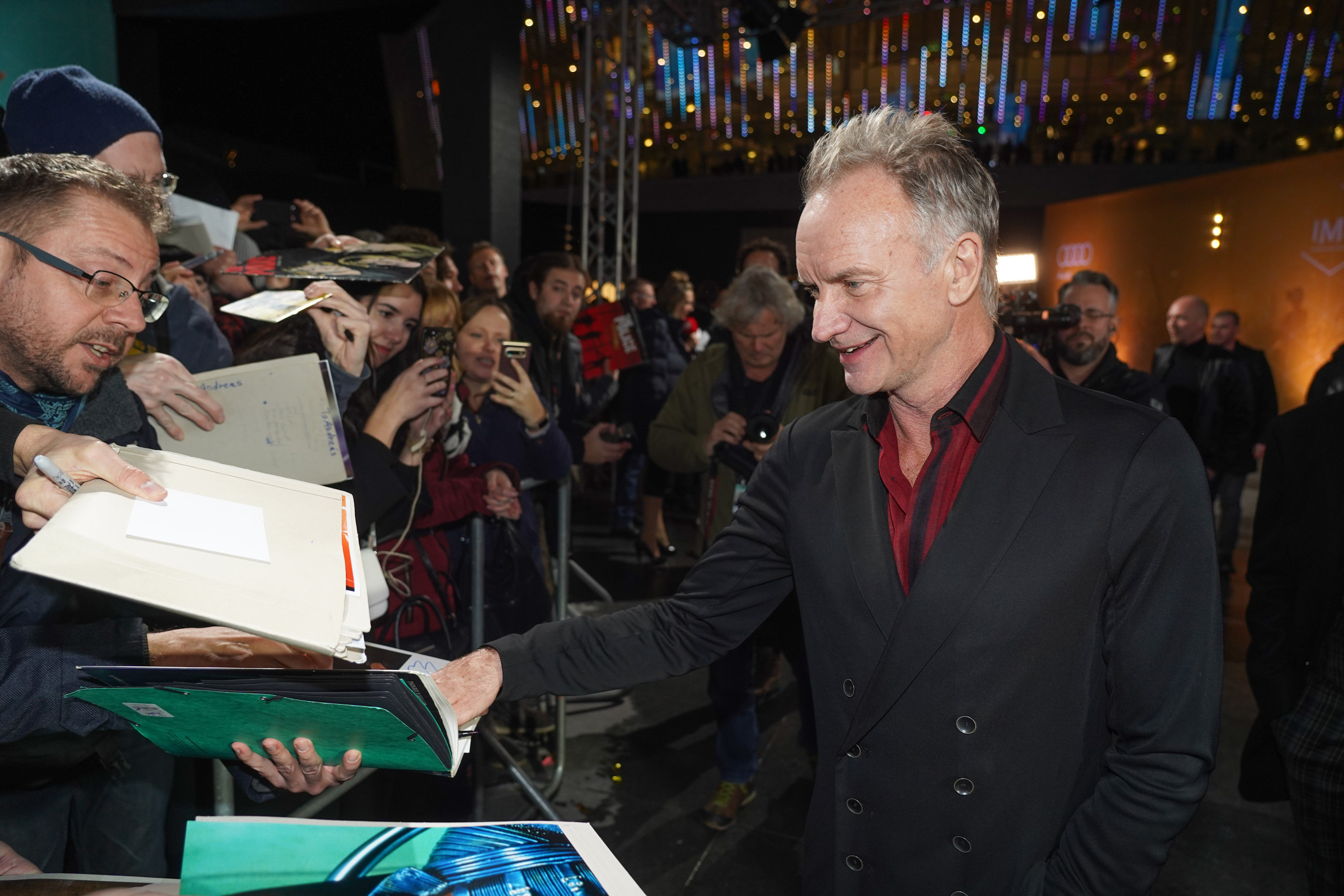 Sting auf dem Red Carpet beim International Music Award