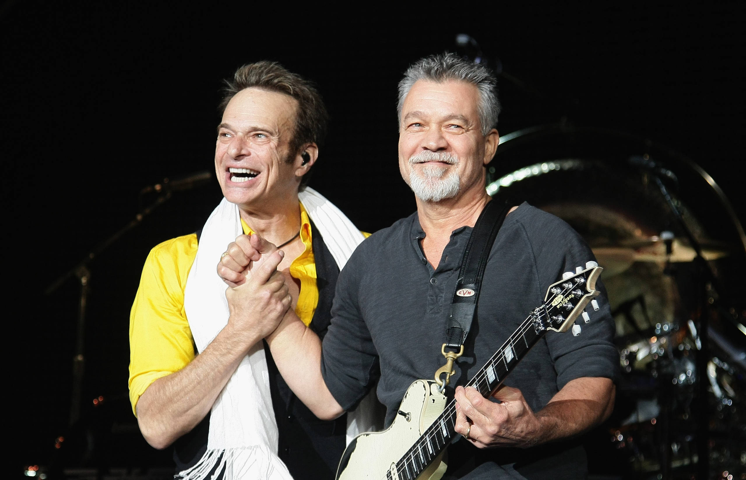 David Lee Roth und Eddie Van Halen bei einem Auftritt im Jahr 2015