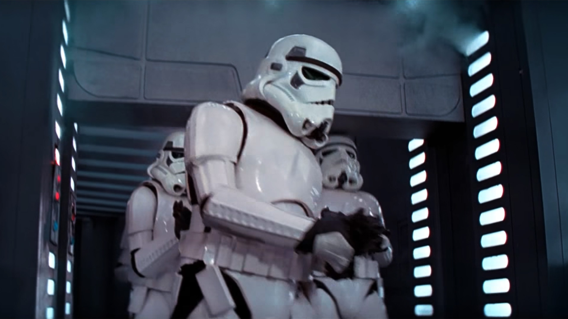 Tollpatschiger Stormtrooper in „Star Wars: Episode IV – Eine neue Hoffnung“