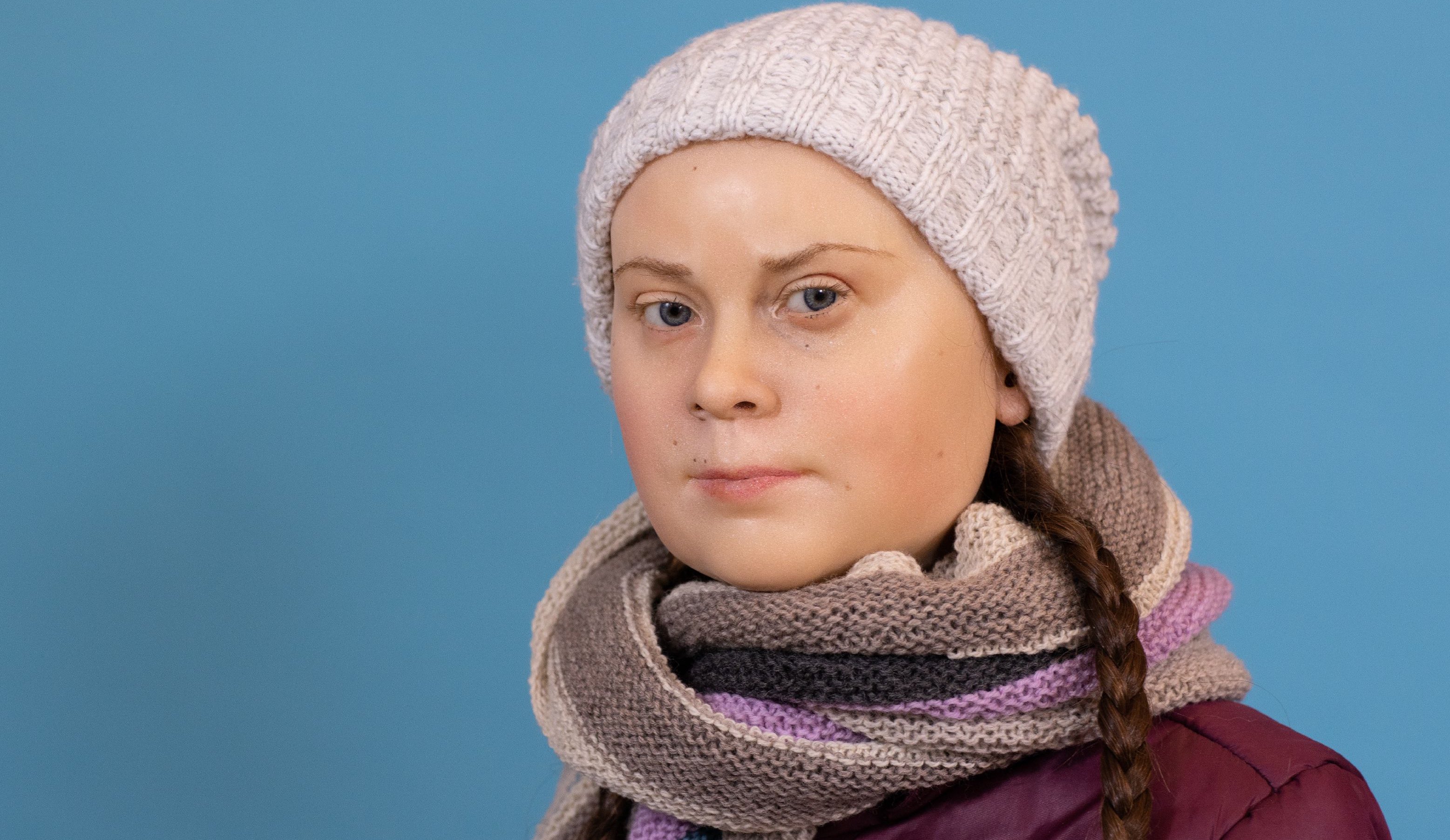 Greta Thunberg als Wachsfigur im Hamburger „Panoptikum“