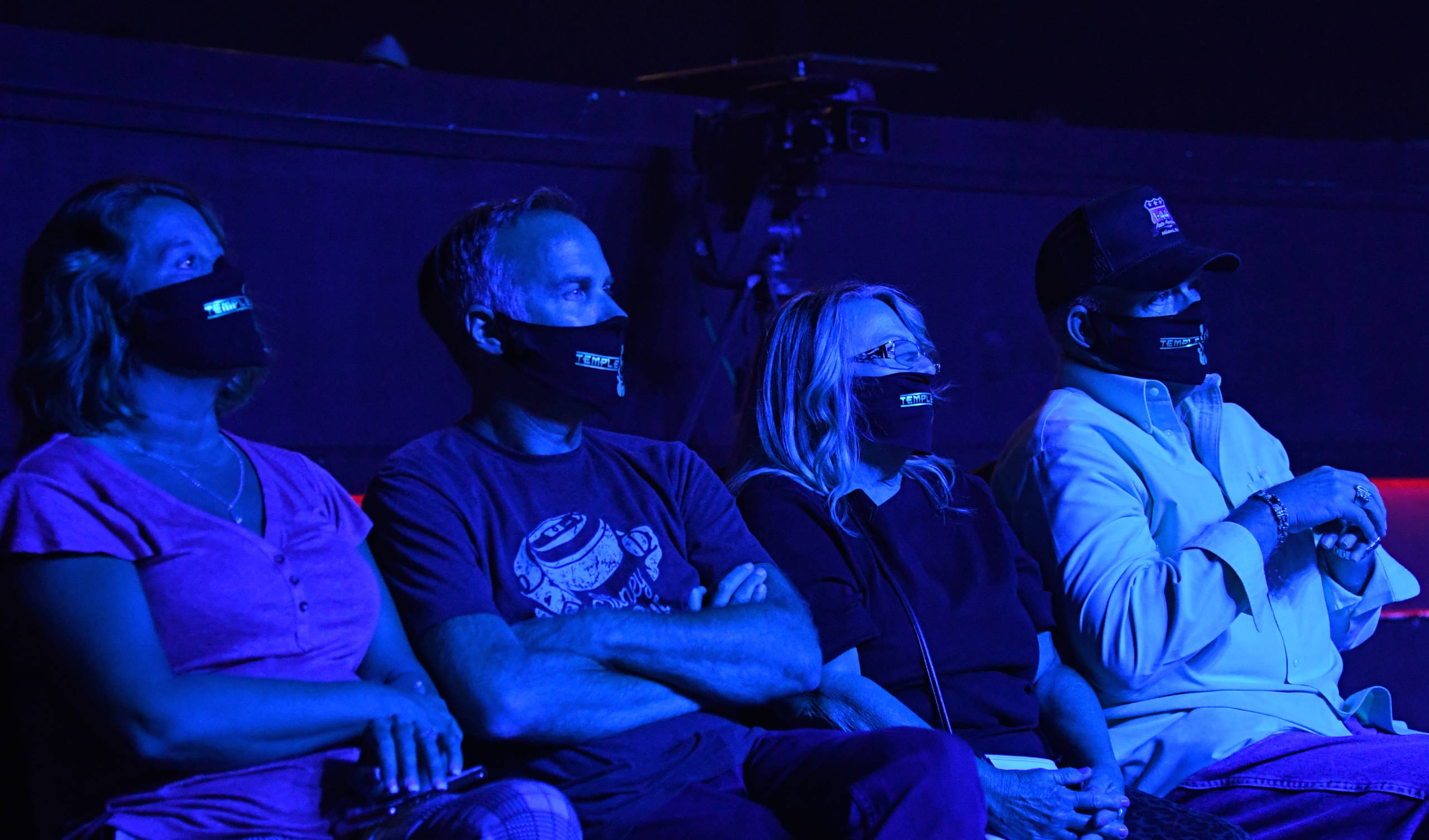 Konzert mit Maskenpflicht - wie hier in den USA bei einem Testlauf von Musiker Travis McCready