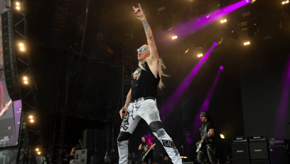 BURTON UPON TRENT, ENGLAND - AUGUST 11:  Dee Snider performs on stage during Bloodstock Festival 2019 at Catton Hall on Augus