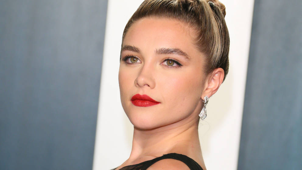 British actress Florence Pugh attends the 2020 Vanity Fair Oscar Party following the 92nd Oscars at The Wallis Annenberg Cent