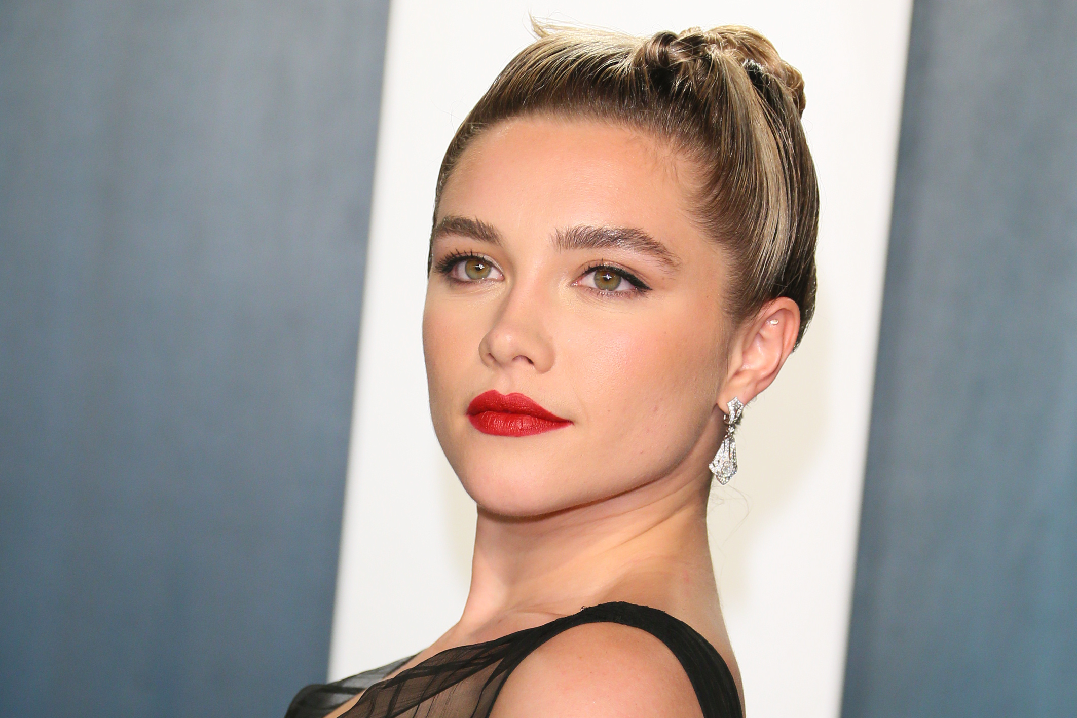Schauspielerin Florence Pugh 2020 bei der Vanity Fair Oscar Party