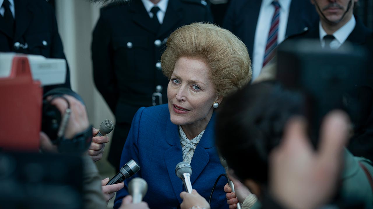 Gillian Anderson in der vierten Staffel von „The Crown“