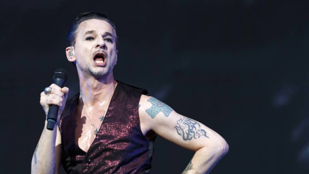 Dave Gahan von Depeche Mode in Pose