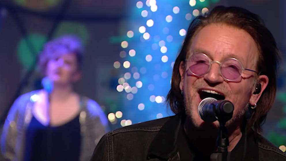 Bono von U2 in der „Late Late Show“