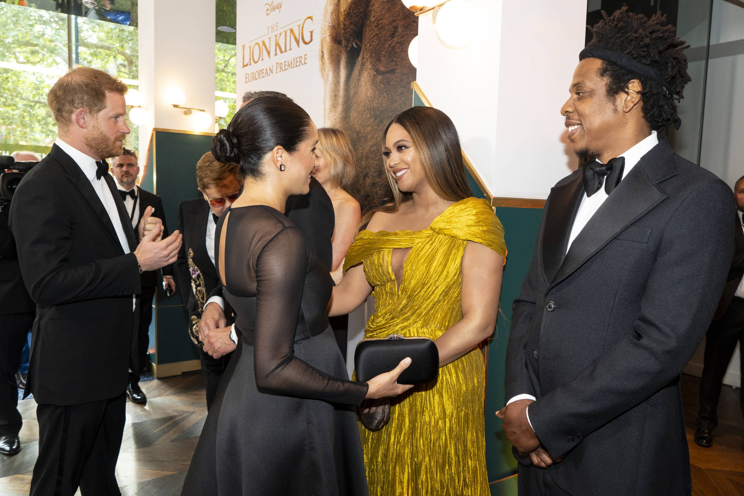 Prinz Harry, Herzog von Sussex und Meghan, Herzogin von Sussex treffen Cast und Crew, darunter Beyonce Knowles-Carter und ...