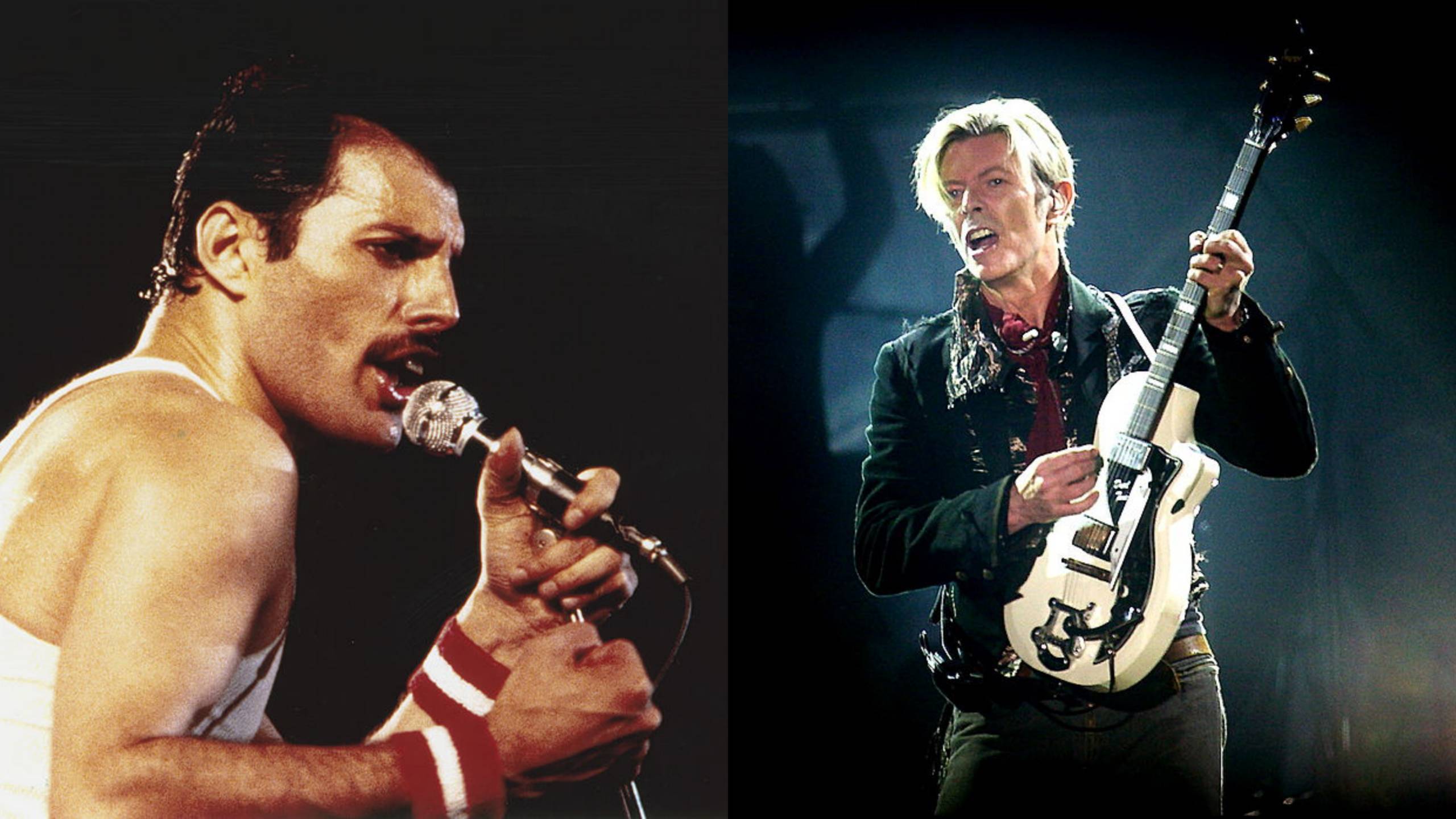 Es gibt weitere Songs mit Queen und David Bowie