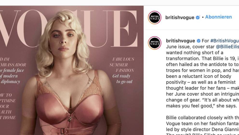 Billie Eilish Bricht Mit Vogue Cover Instagram Rekord Hier Das Bild