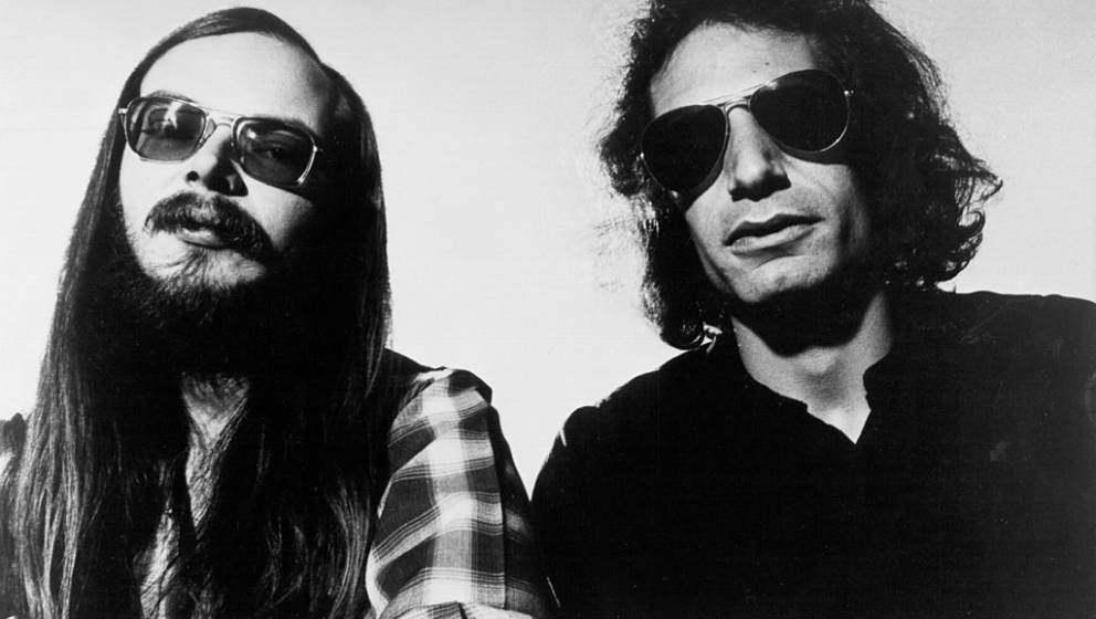 APRIL 1978:  Walter Becker and Donald Fagen of 'Steely Dan' pose for a portrait in April 1978. (Photo by Michael Ochs Archive