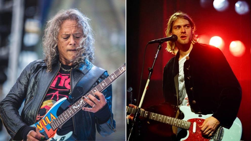 Kurt Cobain und Kirk Hammett