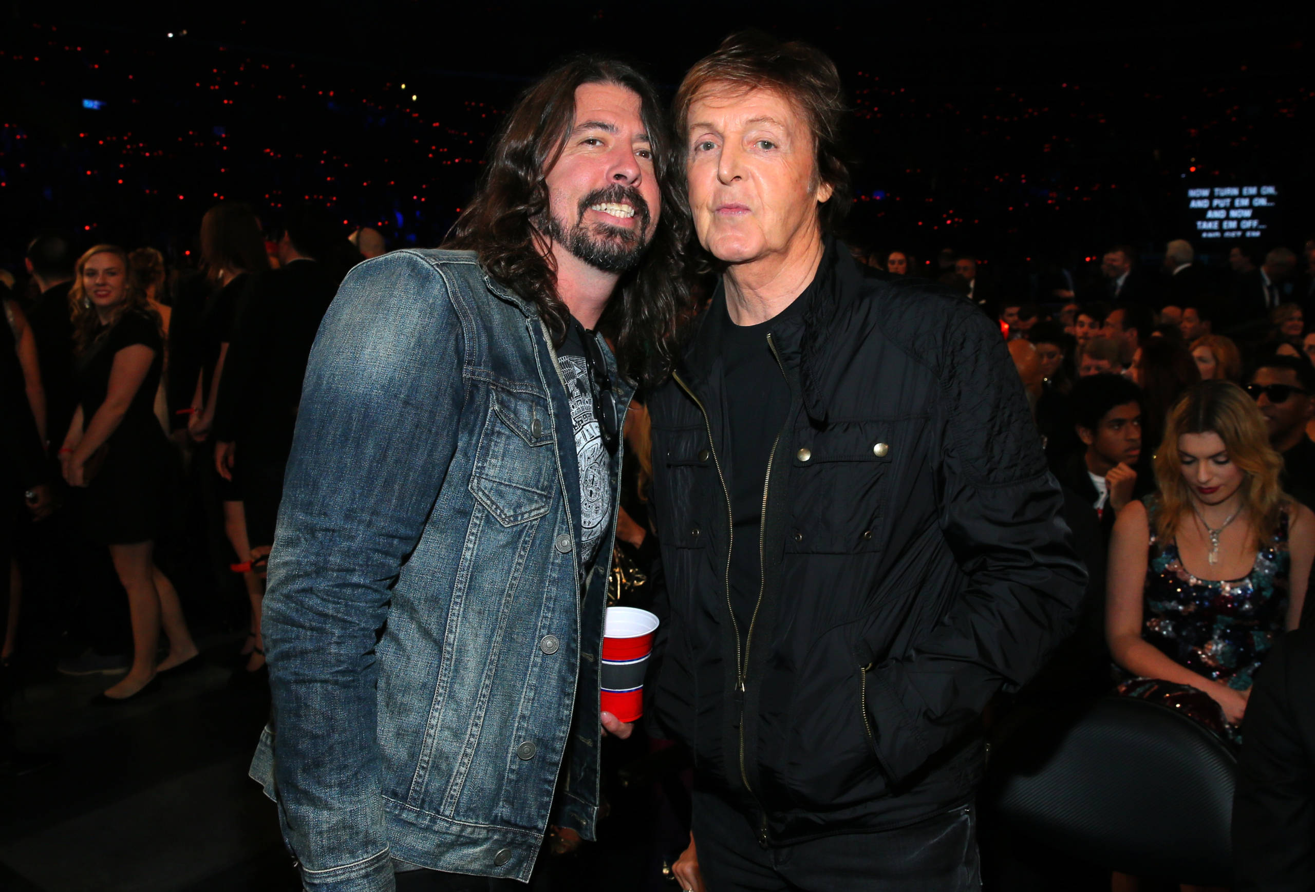 Dave Grohl und Paul McCartney 2015 in Los Angeles.