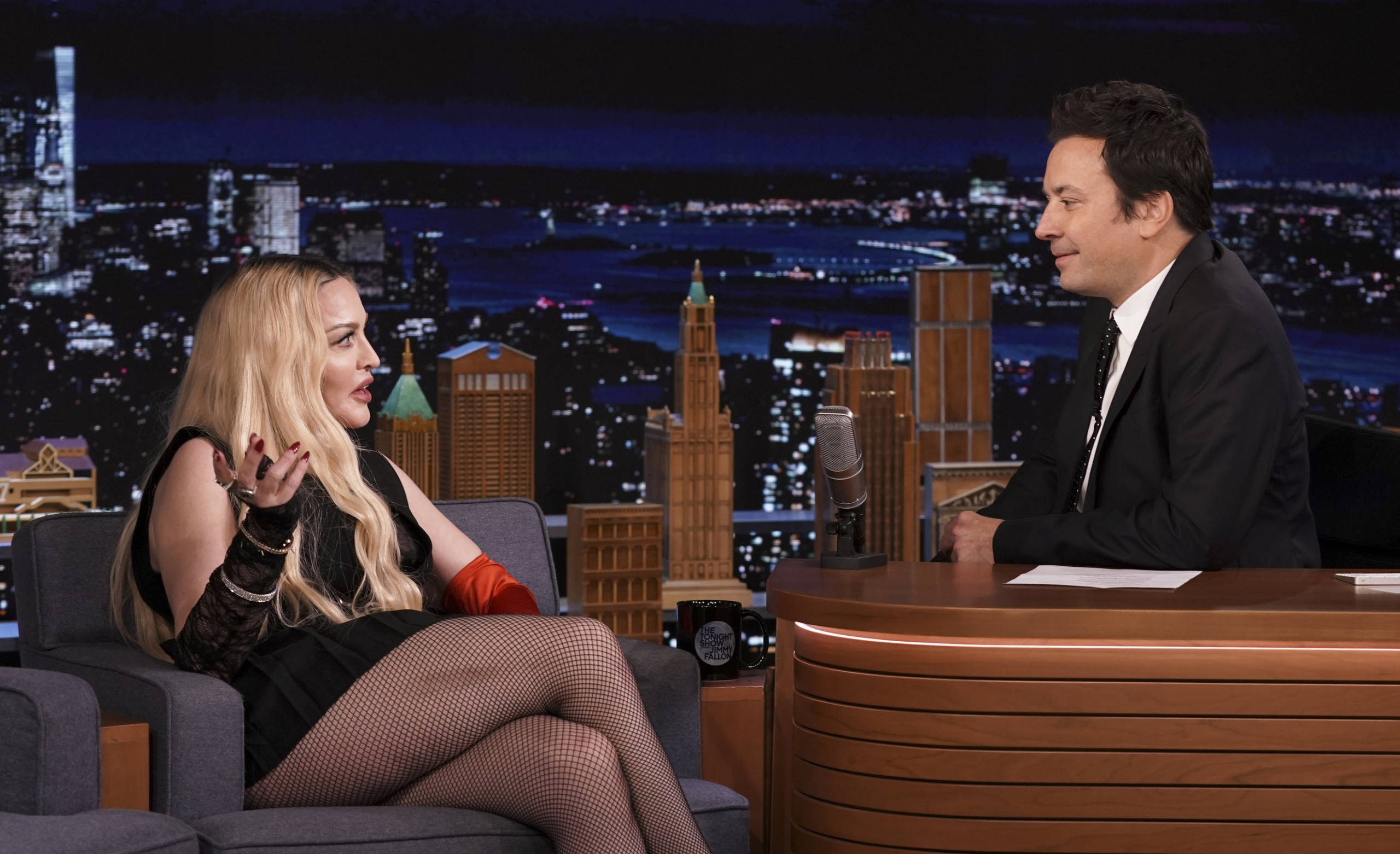 Madonna im Gespräch mit Jimmy Fallon