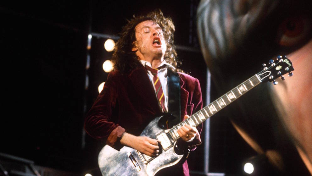 Monsters Of Rock Festival At Castle Donington, Leicestershire, Britain - 1991, Ac / Dc - Angus Young (Photo by Brian Rasic/Ge