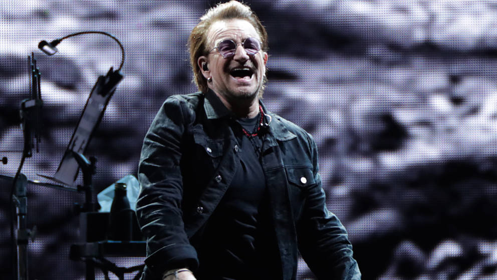 SEOUL, SOUTH KOREA - DECEMBER 08: Bono of U2 performs on stage during 'U2 The Joshua Tree Tour 2019' at the Gocheok Sky Dome 