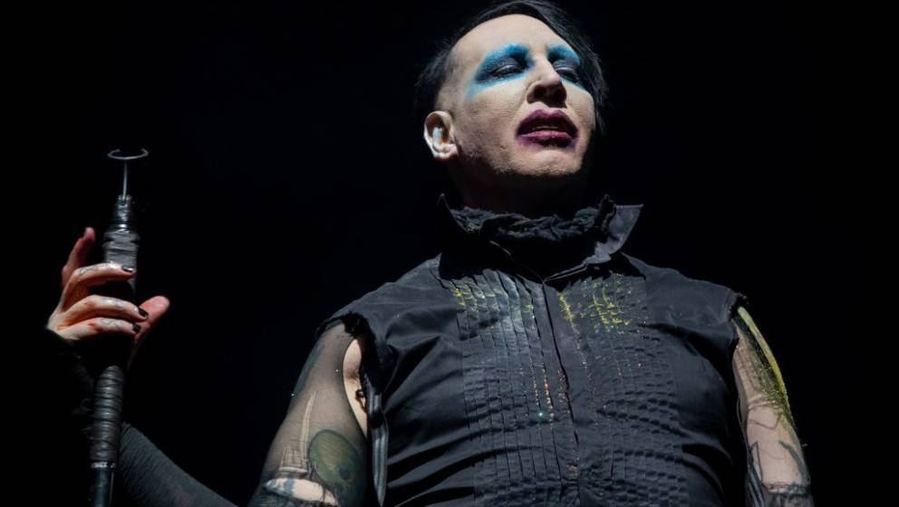 Marilyn Manson performs during the Astroworld Festival at NRG Stadium on November 9, 2019 in Houston, Texas (Photo by SUZANNE