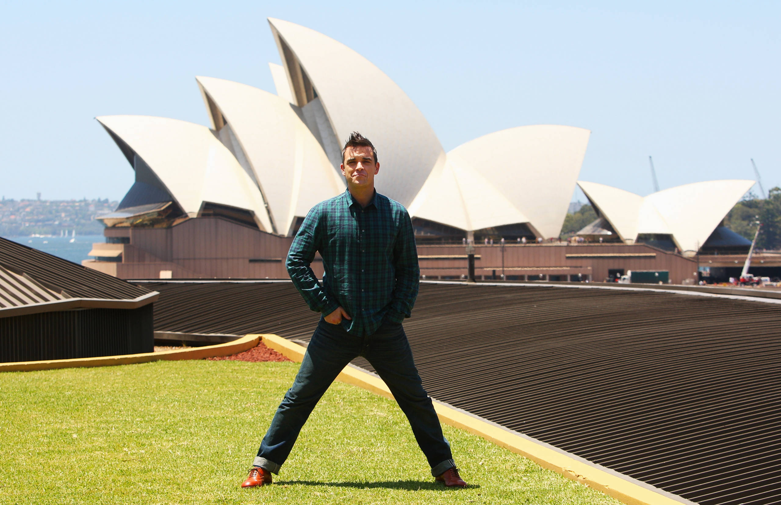 Robbie Williams, 25. November 2009 in Sydney, Australien. (Foto von Cameron Spencer/Getty Images)