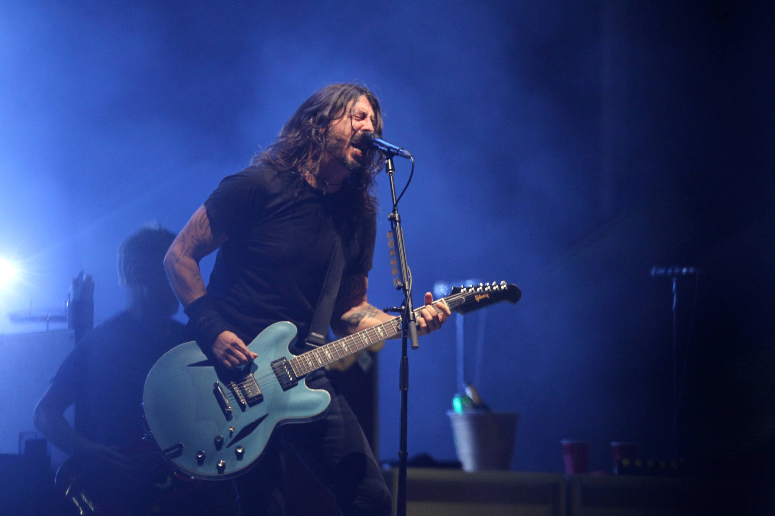 Foo Fighters-Sänger Dave Grohl beim Festival PA'L NORTE 2021 am 12. November 2021 in Monterrey, Mexico. (Foto: Medios y Media/Getty Images)