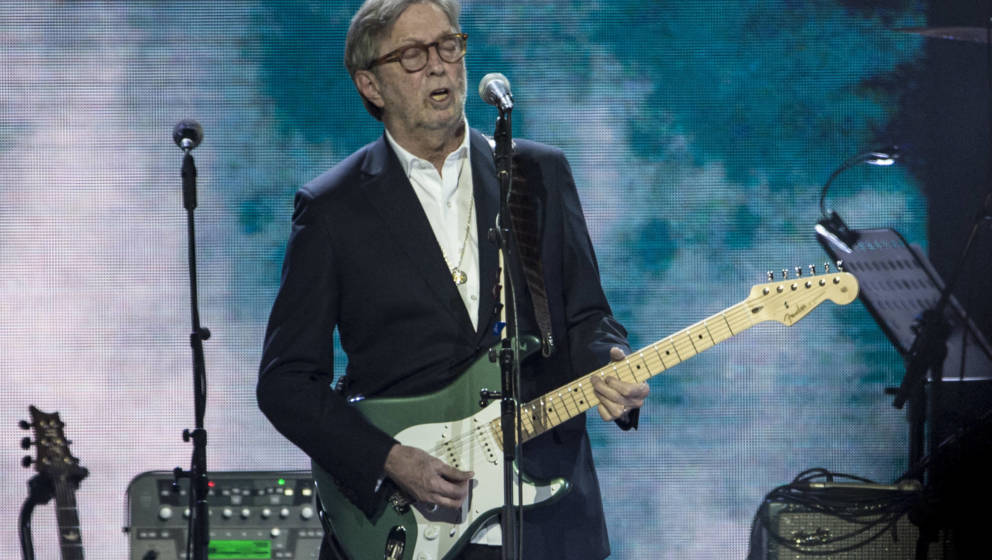 Clapton live während einem Auftritt in London. März 2020.