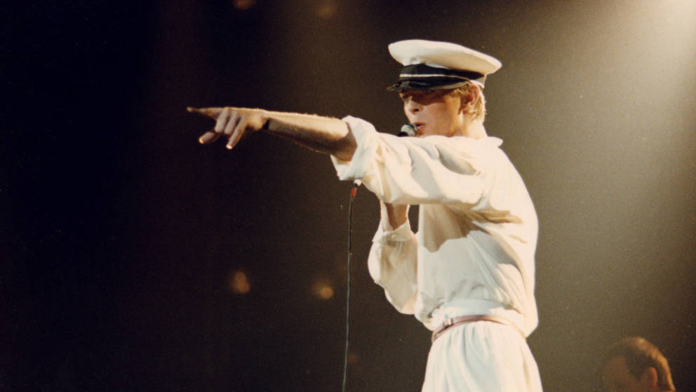 David Bowie live in London, 1987.