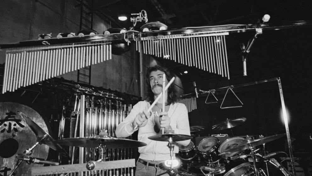 Neil Peart live in Großbritannien, 1979. 