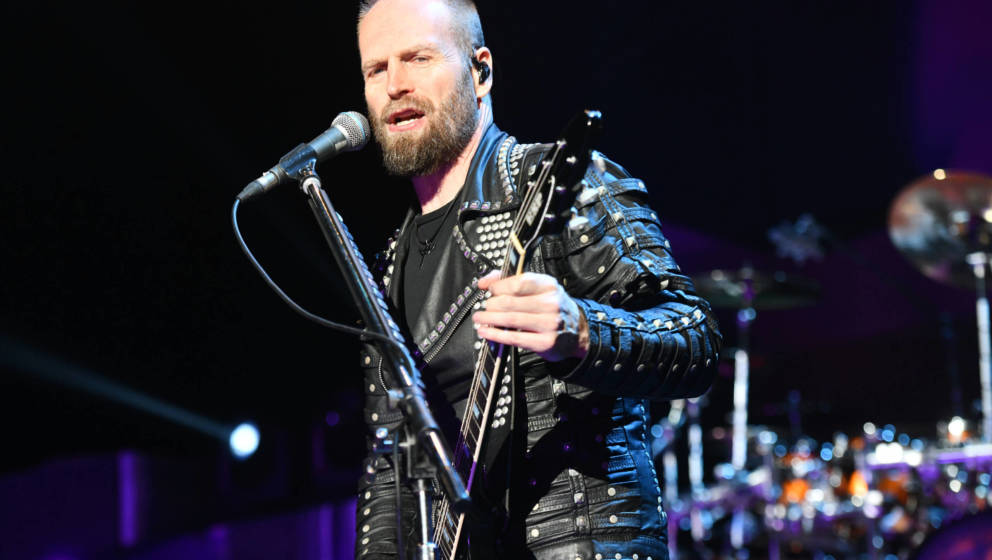 Andy Sneap live mit Judas Priest in Kalifornien, 2019. 