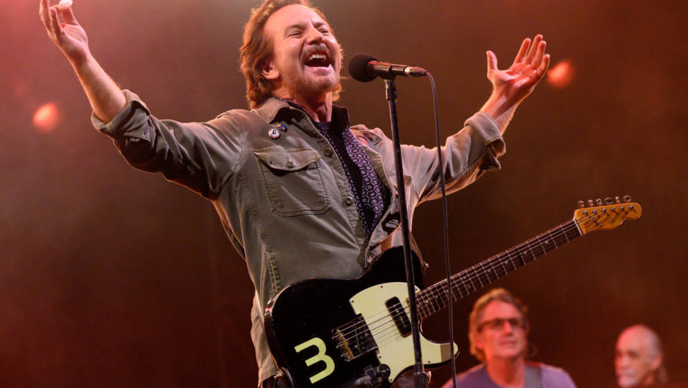 Eddie Vedder live mit Pearl Jam in Dana Point, Kalifornien, 2021. 