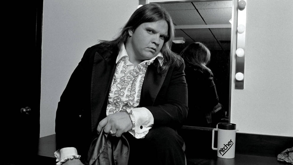 Meat Loaf backstage im Manchester Apollo, England 1981 (Sony Music Archive via Getty Images/Terry Lott)