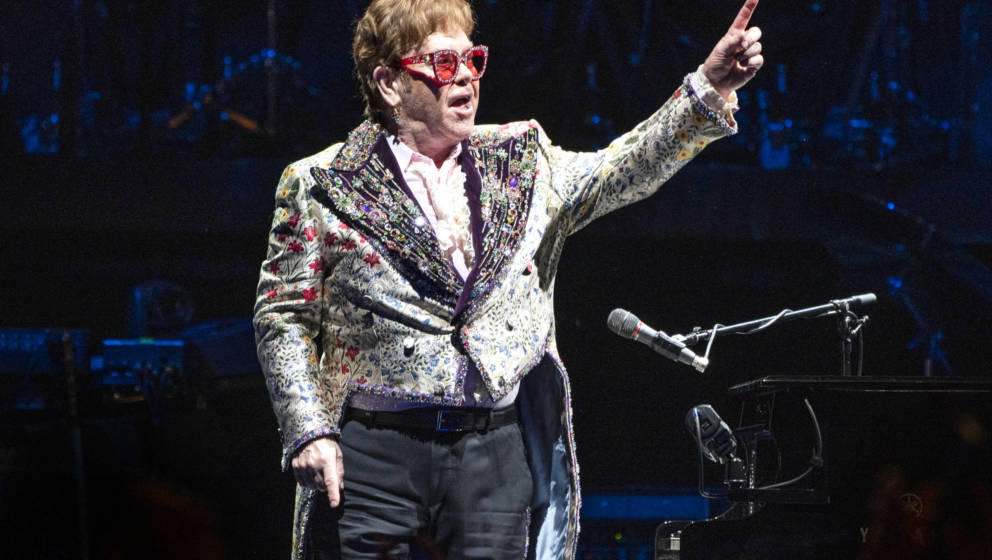 Elton John live  in New Orleans, Louisiana, 2022. 