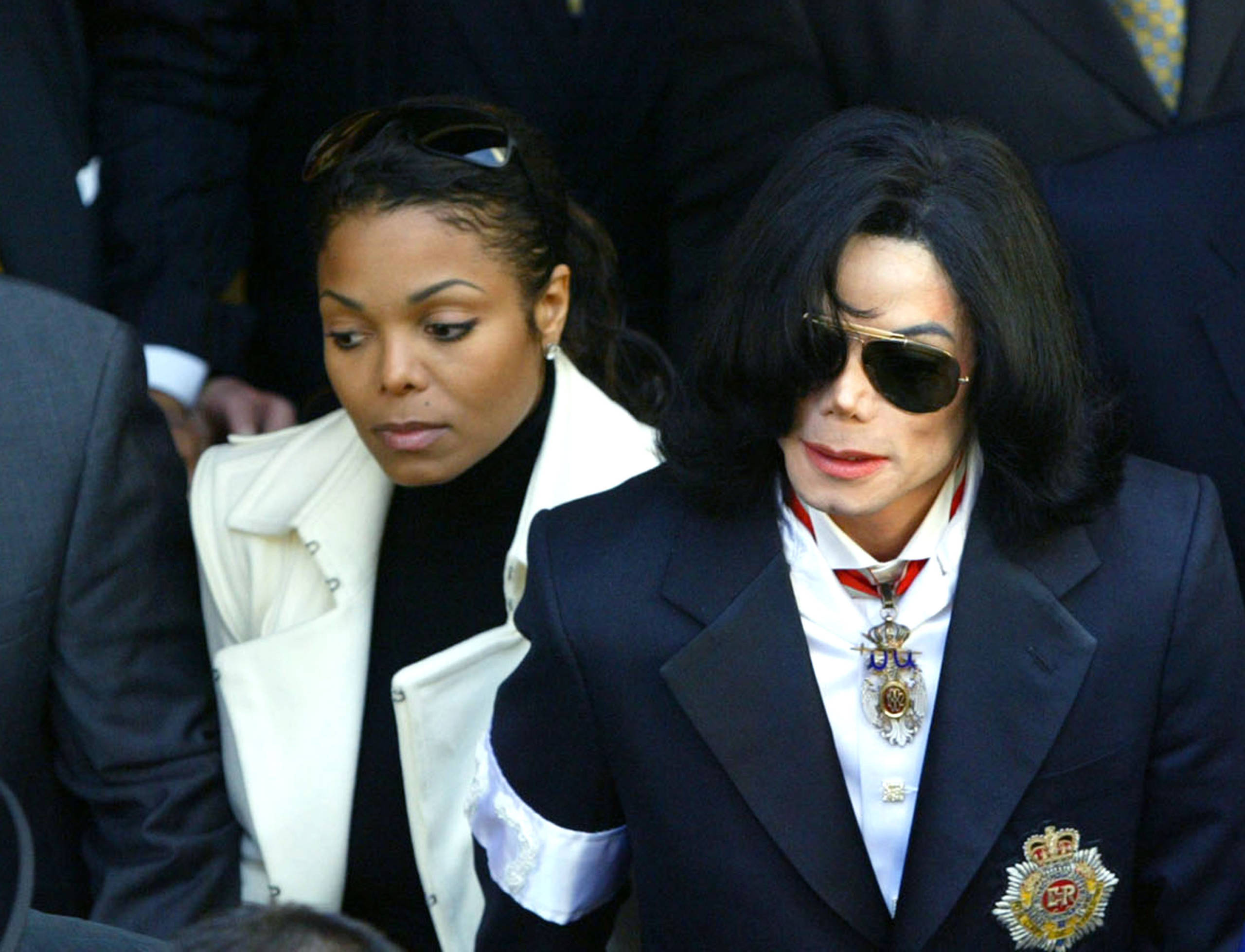 Janet Jackson und Michael Jackson in Kalifornien, 2004.