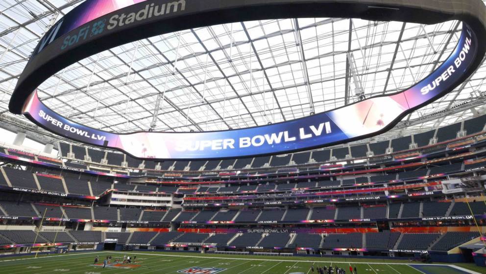 Im SoFi-Stadium findet der Super Bowl 2022 statt