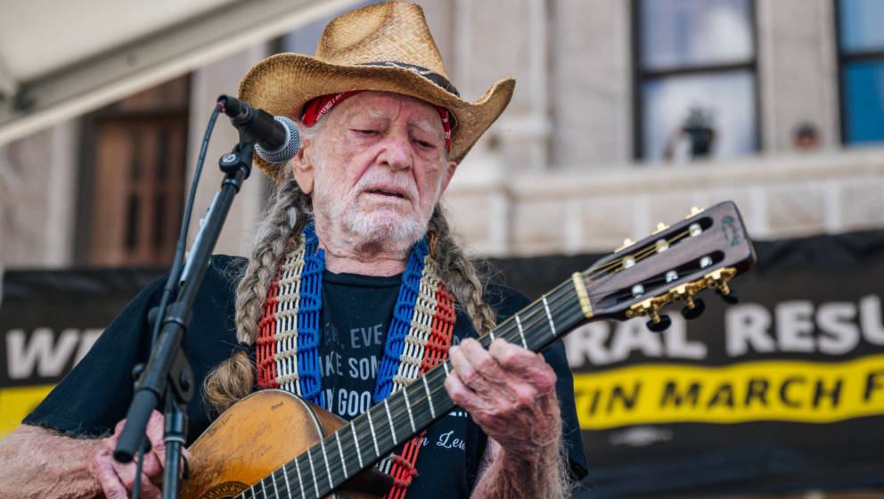 Willie Nelson live in Austin, Texas, 2021. 