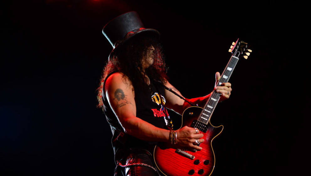 US former Guns N' Roses guitar player Slash performs with the band Myles Kennedy & The Conspirators at Stage Music Park i
