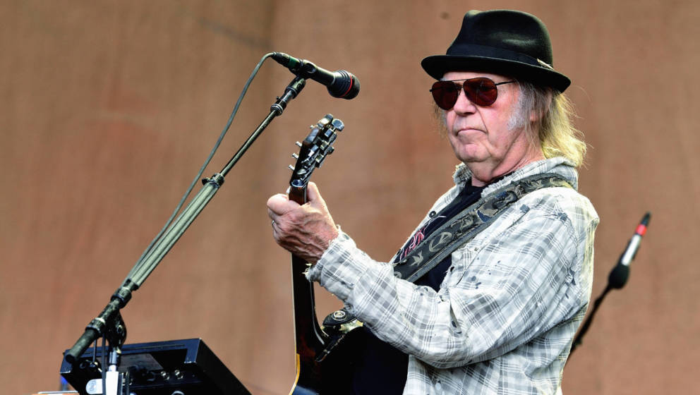 Neil Young im Hyde Park 2019 in London, England. 