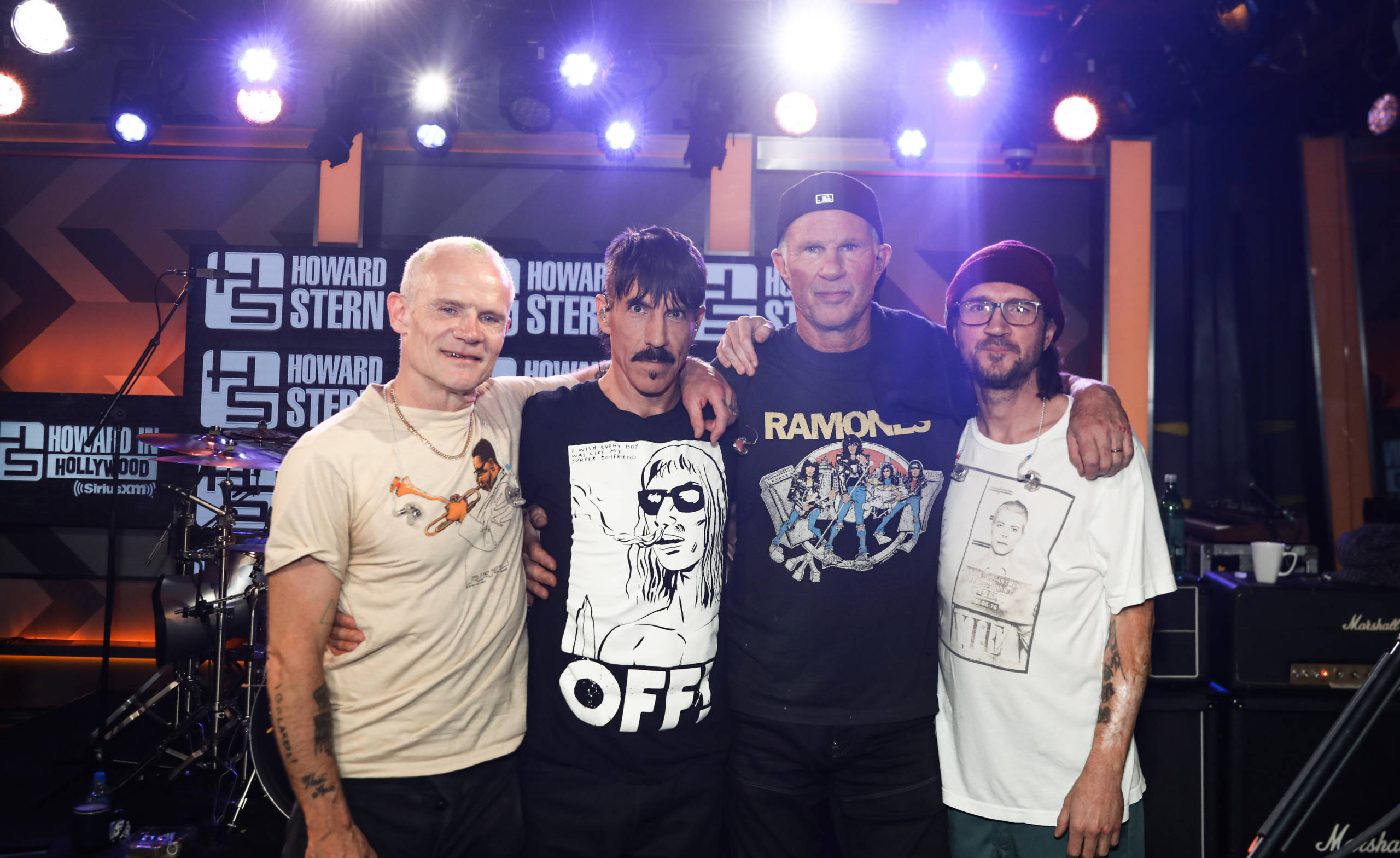 Die Red Hot Chili Peppers in der "The Howard Stern Show" bei SiriusXM
