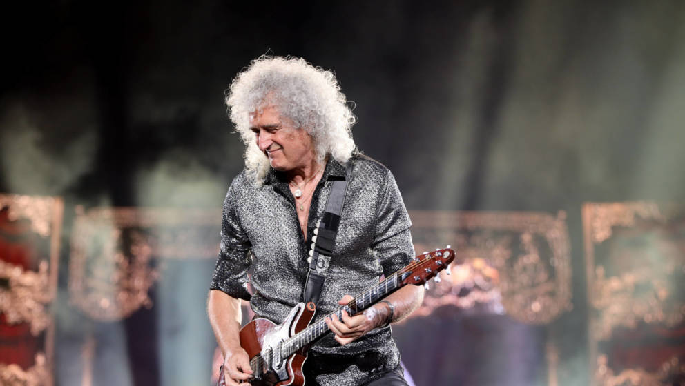 AUCKLAND, NEW ZEALAND - FEBRUARY 07: Brian May of Queen performs at Mt Smart Stadium on February 07, 2020 in Auckland, New Ze