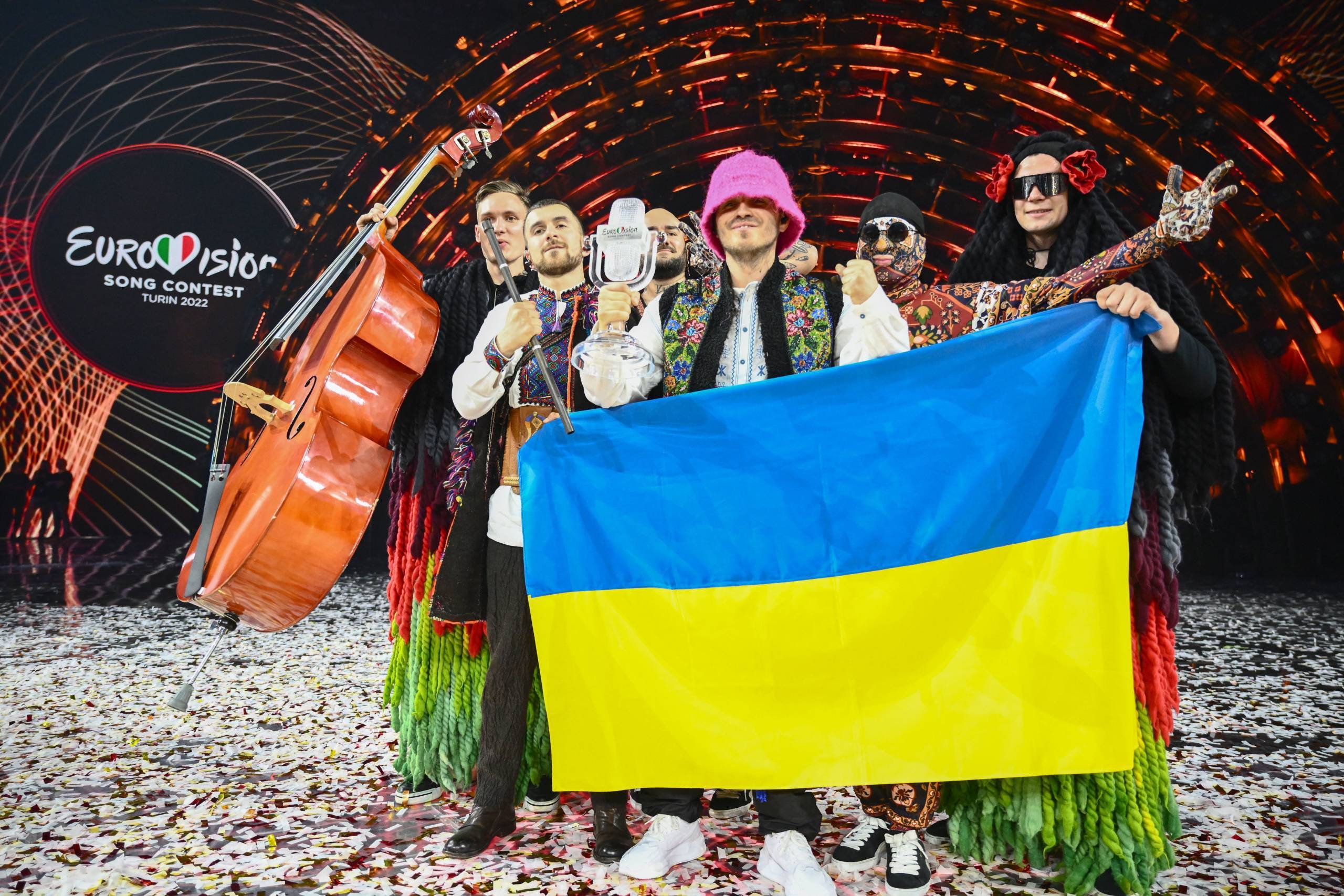 Kalush Orchestra beim Eurovision Song Contest 2022.
