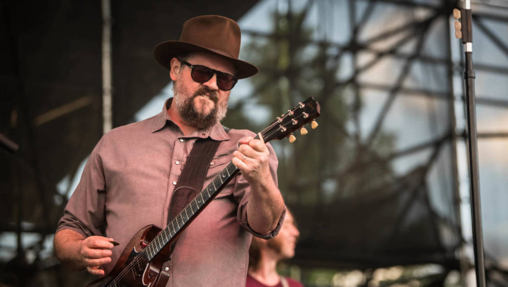 INDIANAPOLIS, IN - JULY 20: Patterson Hood of Drive By Truckers performs at The Lawn at White River State Park on July 20, 2
