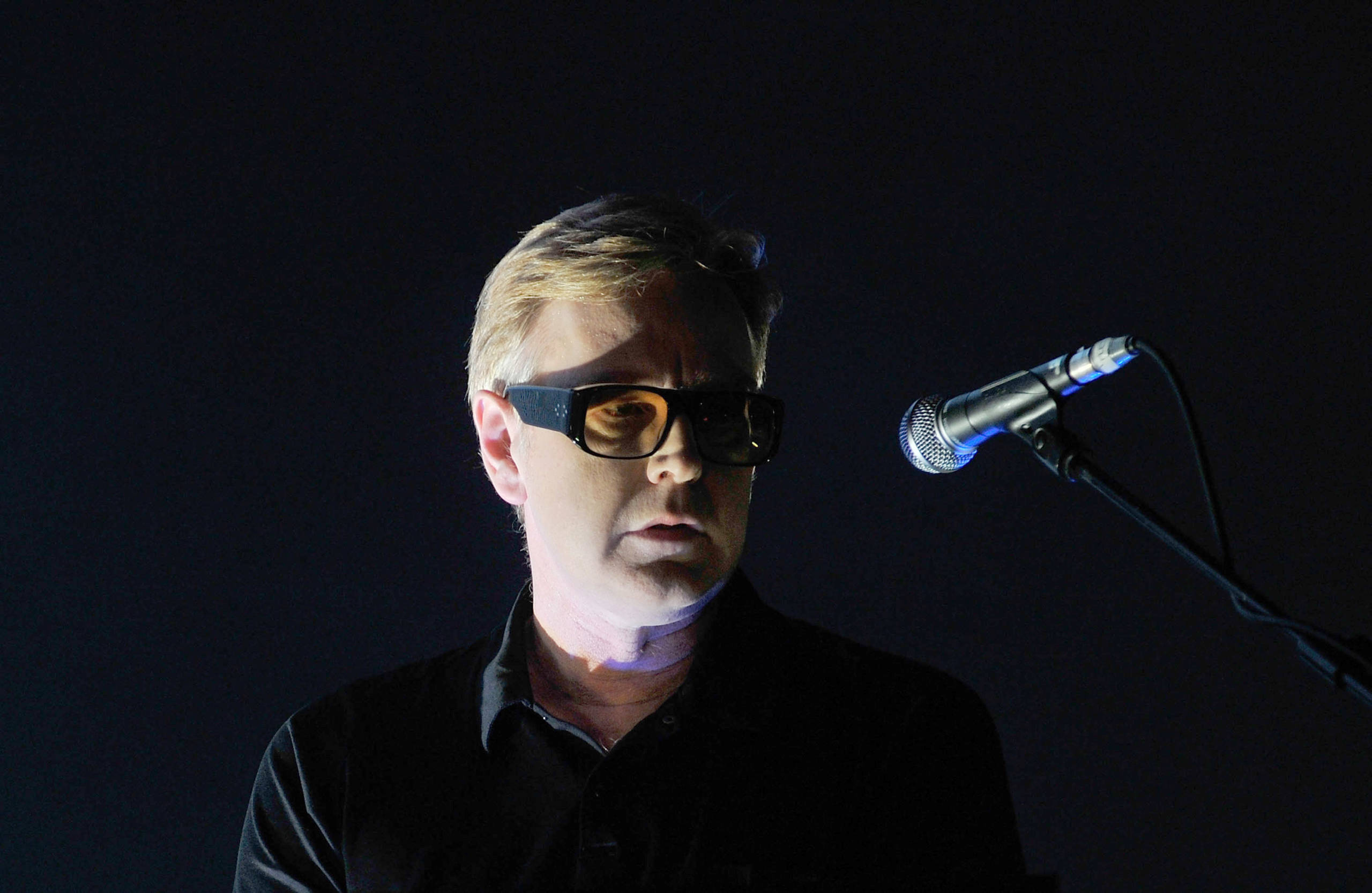 BARCELONA, SPAIN - NOVEMBER 20:  Andrew Fletcher of Depeche Mode performs at the Palau Sant Jordi on November 20, 2009 in ...