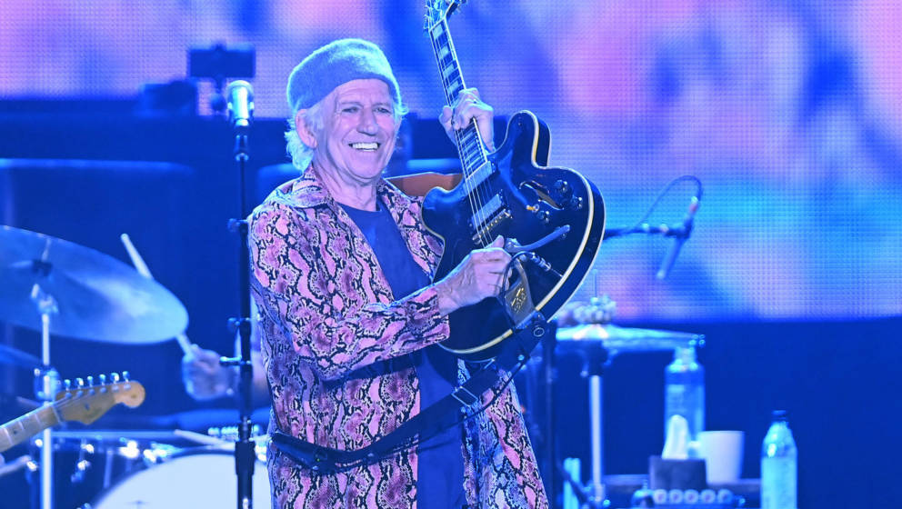 Keith Richards gut gelaunt beim ersten Konzert der „Sixty“-Tour in Madrid 