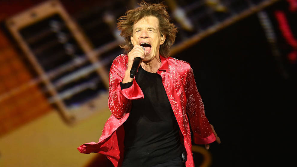 LIVERPOOL, ENGLAND - JUNE 09:  Mick Jagger performs on stage  during The Rolling Stones' 'SIXTY Tour of Europe 2022' at Anfie