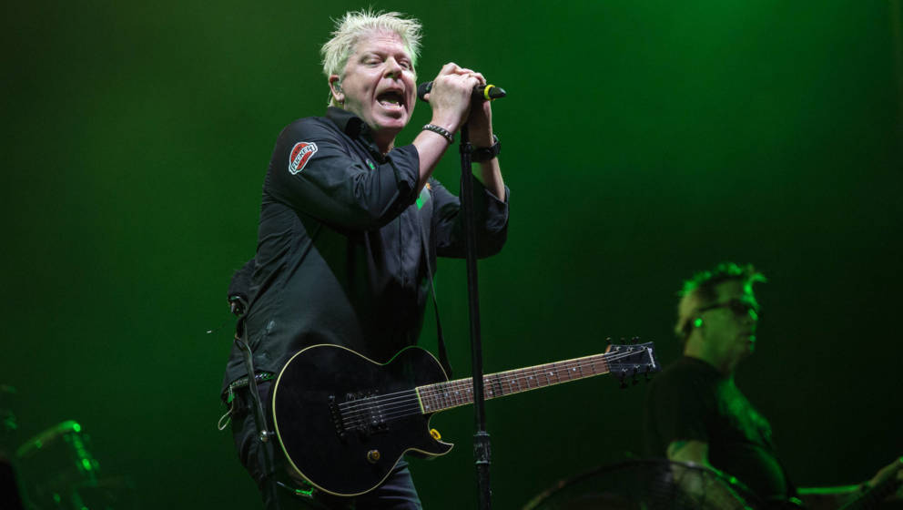 VITORIA-GASTEI, SPAIN - JUNE 16: MC Dexter Holland of The Offspring performs on stage during Azkena Rock Festival Day 1 at Me