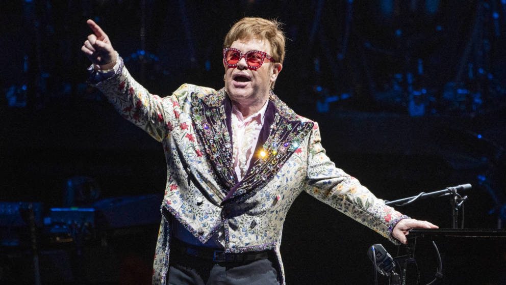 Elton John bei einem Konzert in New Orleans, Louisiana
